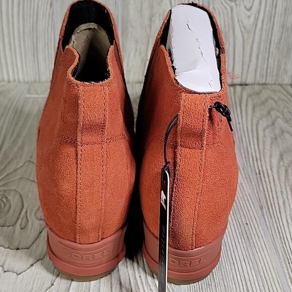Sorel Evie Pull On Suede Leather Waterproof Ankle Boots Womens Size 9.5 NEW - Picture 5 of 12